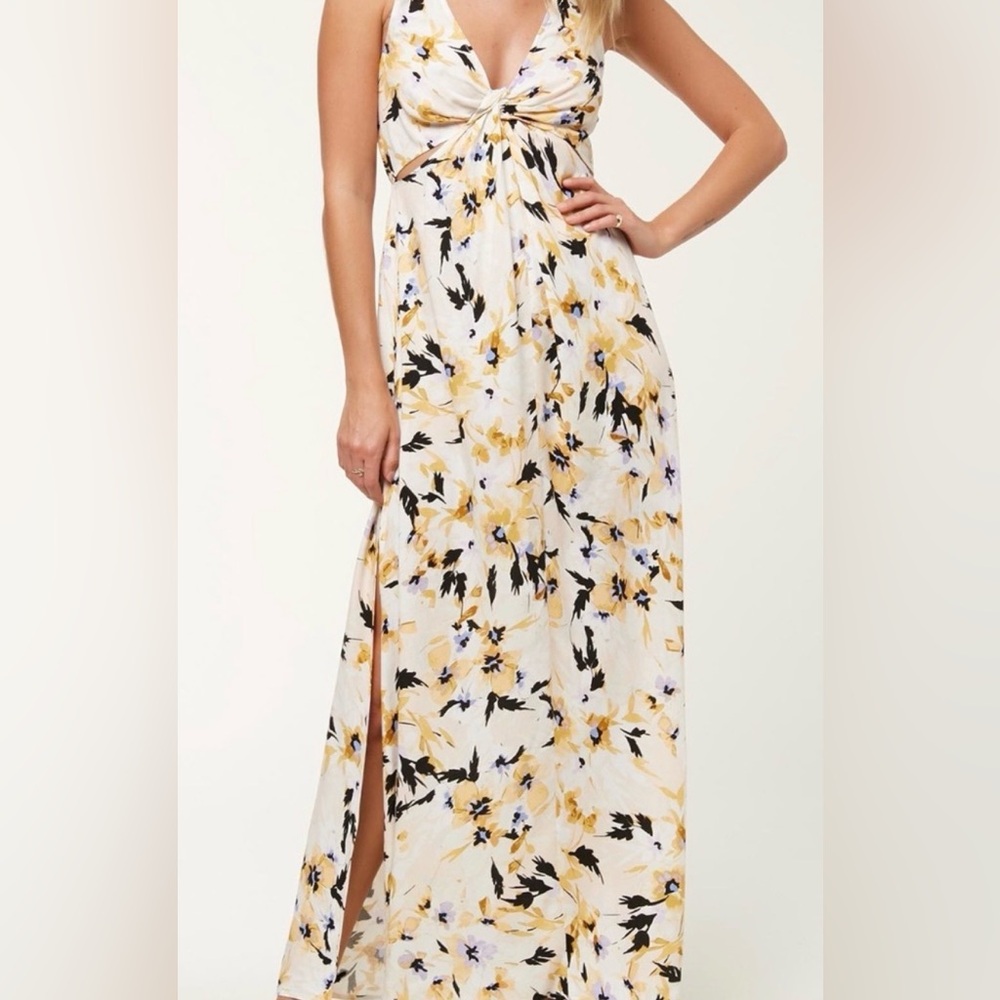 O’Neill Theodora Floral Cut Outs Maxi Dress dress. Size: M
